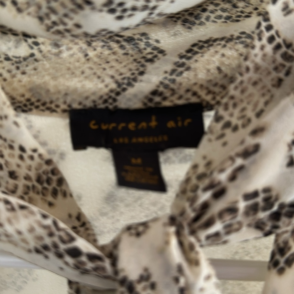 Current Air Olivia Snake-Printed Midi Dress Neutral - Picture 2 of 5